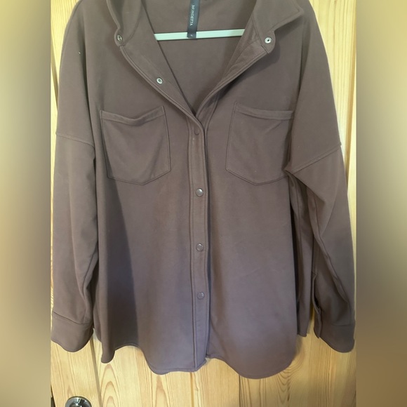 Stylish Mauve Button-Up Shirt Super Soft Mondetta Size XL - Picture 9 of 10